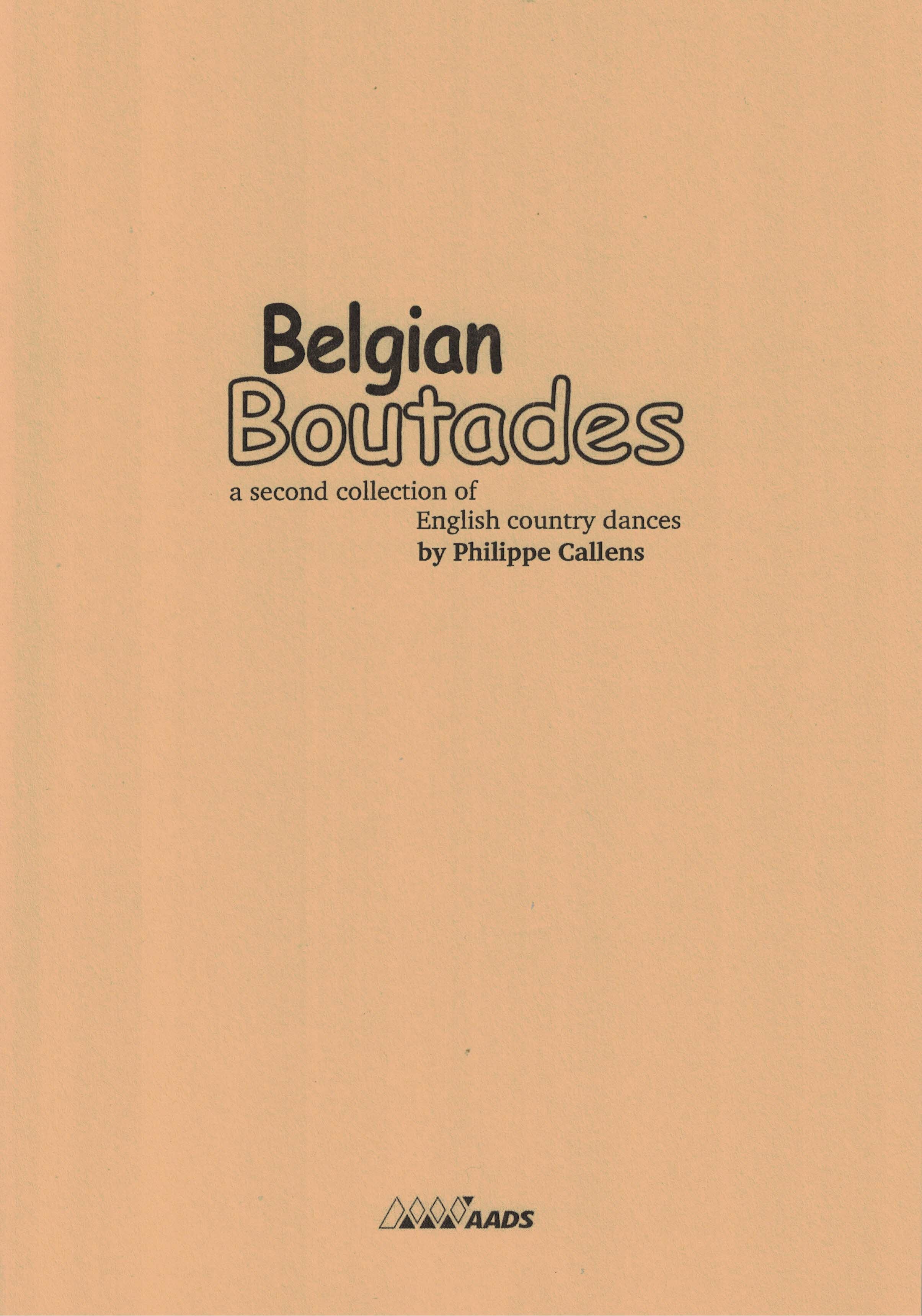 Belgian Boutades (Engels Boek)