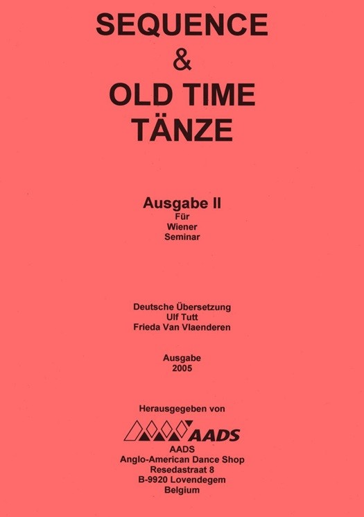 Sequence & Old Time dansen - Volume 2 Wiener Seminar (Duits Boek)